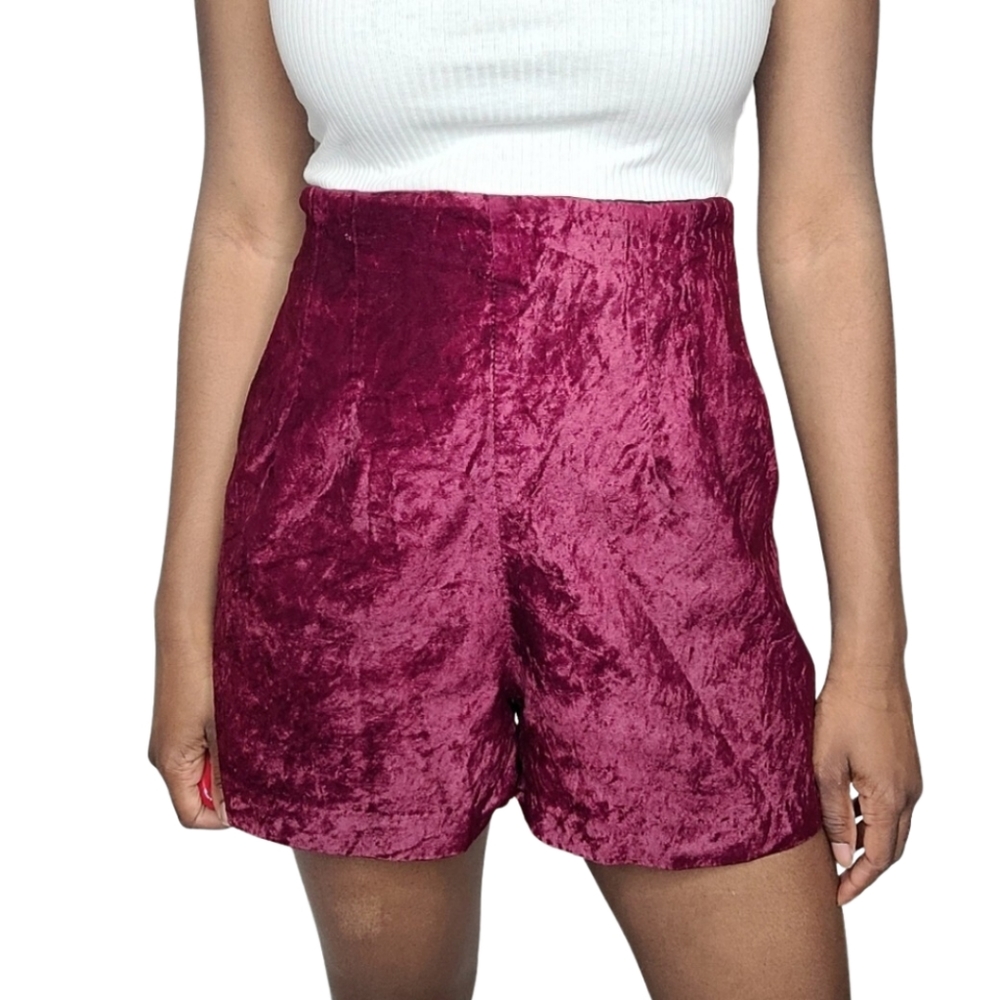 GSL Vintage Suede Burgundy Shorts
